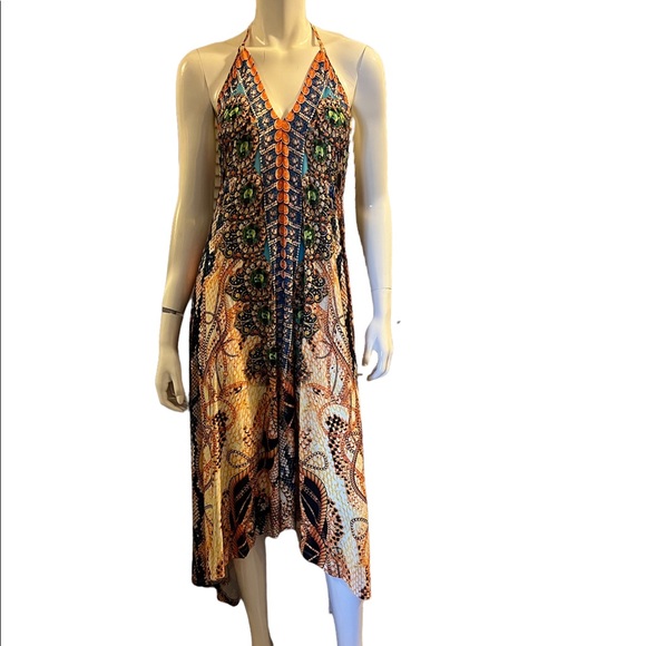 VENUS Colorful Hi-Low Backless Dress (M) NWOT - Picture 1 of 16